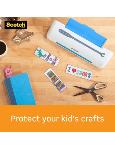 Hojas de Laminado Autoadhesivas Scotch 21.6x27.9 cm, 25 Unidades