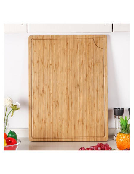 Tabla de Cortar de Bambú GAOMON 61x46 cm con Canal de Jugo Tabla de Cortar de Bambú GAOMON 61x46 cm con Canal de Jugo