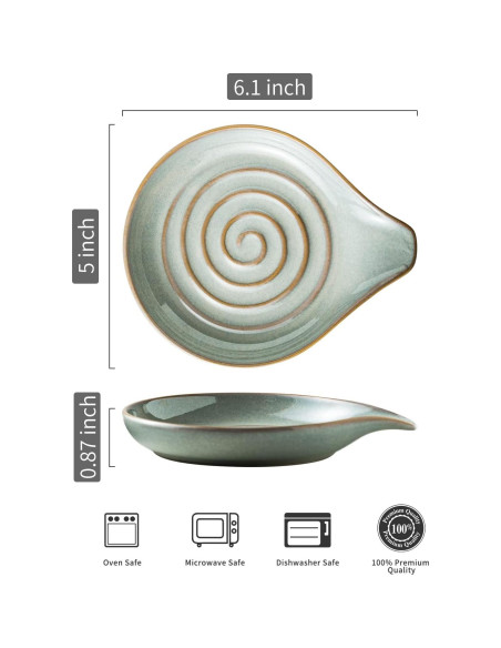 Soporte para Cucharas LAUCHUH Cerámica Gris 12.7 cm Soporte para Cucharas LAUCHUH Cerámica Gris 12.7 cm
