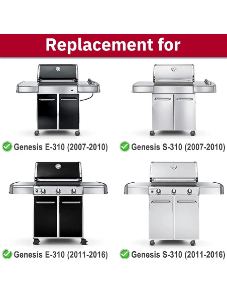 Parrillas de Reemplazo X Home para Weber Genesis 300 - Hierro Fundido Parrillas de Reemplazo X Home para Weber Genesis 300 - Hierro Fundido