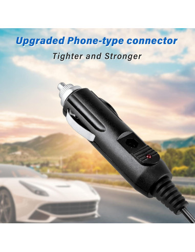 Adaptador de corriente para coche Dysead para DVD portátil Go Video