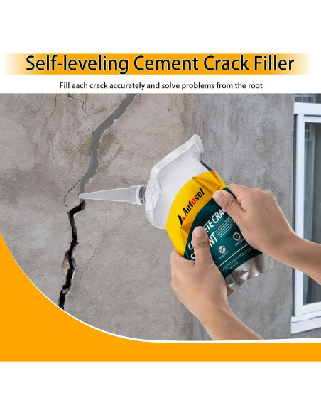 Relleno de Grietas de Concreto Autosel 1 kg - Secado Rápido, Impermeable Relleno de Grietas de Concreto Autosel 1 kg - Secado Rápido, Impermeable