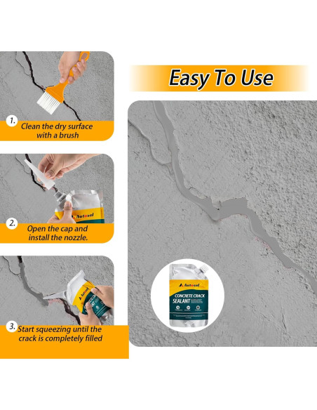 Relleno de Grietas de Concreto Autosel 1 kg - Secado Rápido, Impermeable Relleno de Grietas de Concreto Autosel 1 kg - Secado Rápido, Impermeable