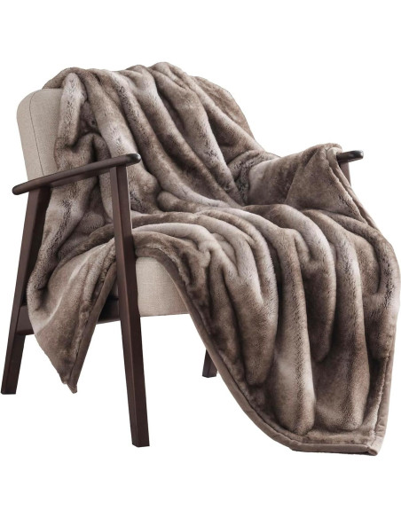 Manta de piel sintética ultra suave EVERGRACEHOME 127x152cm Manta de piel sintética ultra suave EVERGRACEHOME 127x152cm