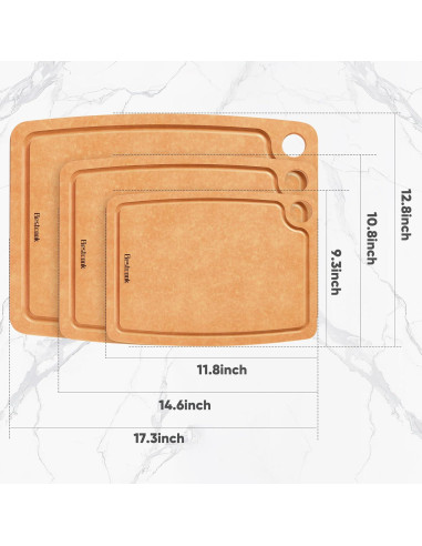 Tabla de Cortar Ecológica Bestcook 37.1x27.4cm con Canal para Jugo