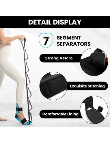 Estirador de pies y pantorrillas JIURUN con correa y pelota