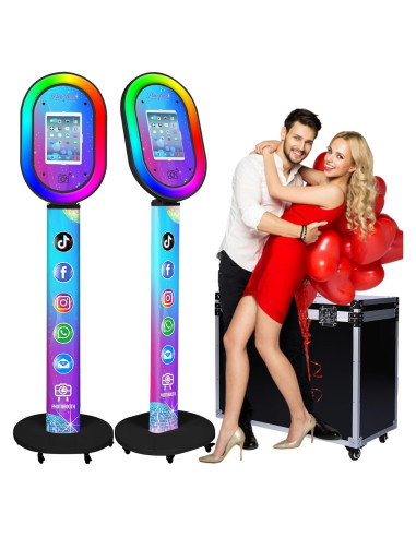 Cabina de Fotos ZLPOWER para iPad 10.2" a 13" con Luz RGB