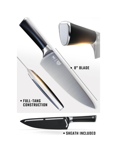 Cuchillo de Chef Dalstrong 20 cm Acero Alto Carbono Forjado Cuchillo de Chef Dalstrong 20 cm Acero Alto Carbono Forjado
