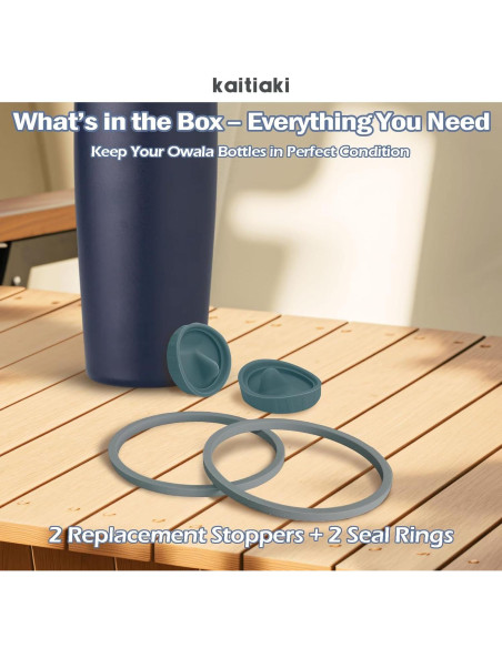 Juego de Tapones y Anillos de Silicona Kaitiaki 4 Piezas Azul Juego de Tapones y Anillos de Silicona Kaitiaki 4 Piezas Azul