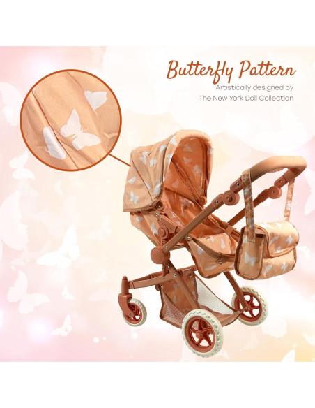 Carrito de Muñecas Convertible The New York Doll Beige 63.5cm Carrito de Muñecas Convertible The New York Doll Beige 63.5cm