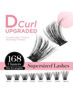 Extensiones de Pestañas 56D WINKGIGGLE 168 Piezas DIY 2