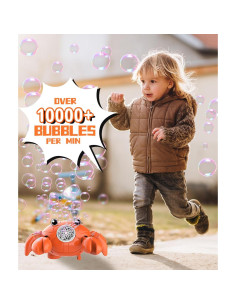 Máquina de Burbujas Cangrejo Rojo Shantou 360 LED USB-C 2