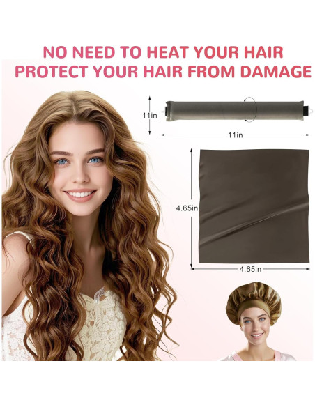 Set de Rizadores Sin Calor Frnoip - 6 Piezas para Cabello Set de Rizadores Sin Calor Frnoip - 6 Piezas para Cabello