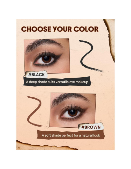 Eyeliner Gel SHEGLAM Impermeable Negro 14cm - Larga Duración Eyeliner Gel SHEGLAM Impermeable Negro 14cm - Larga Duración