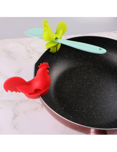 Soporte para Cucharas OUNONA de Silicona Resistente al Calor