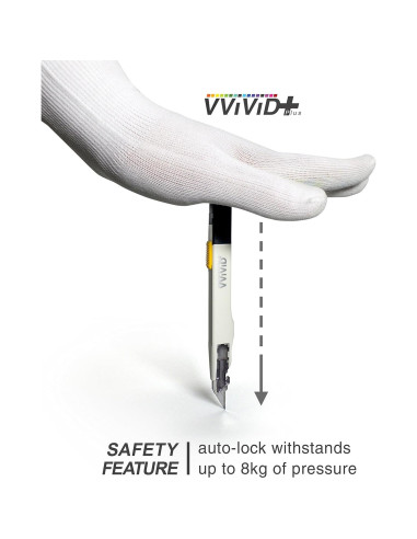 Cuchillo Utilitario Retráctil VViViD Premium 30 - 1 Paquete