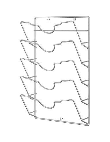 Soporte para Tapas de Ollas Simple Houseware Cromo 5 Niveles