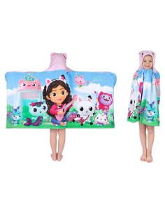 Toalla con Capucha Gabby's Dollhouse Franco 61x127 cm
