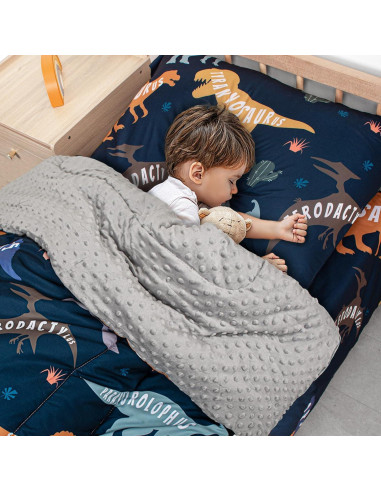 Juego de Ropa de Cuna ZenKitch 4 Piezas Dinosaurio Verde