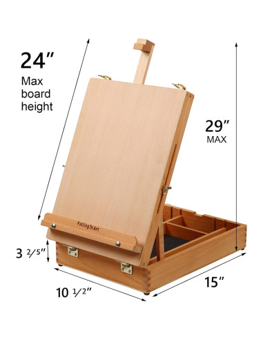 Caballete de Mesa Falling in Art de Madera Ajustable 61cm