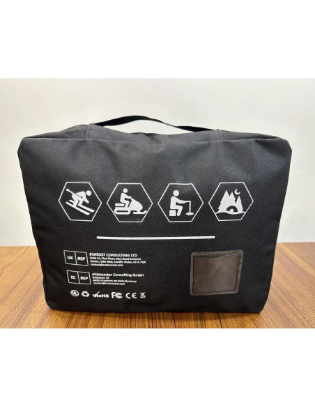 Chaleco Calentado Unisex 16000mAh DC 7.4V Ligero Negro Chaleco Calentado Unisex 16000mAh DC 7.4V Ligero Negro