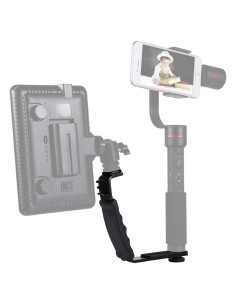 Soporte de cámara L Puluz aluminio con empuñadura y montajes