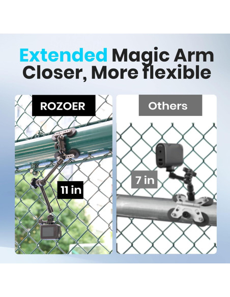 Montaje Magnético Flexible ROZOER 28 cm para GoPro y Teléfonos Montaje Magnético Flexible ROZOER 28 cm para GoPro y Teléfonos