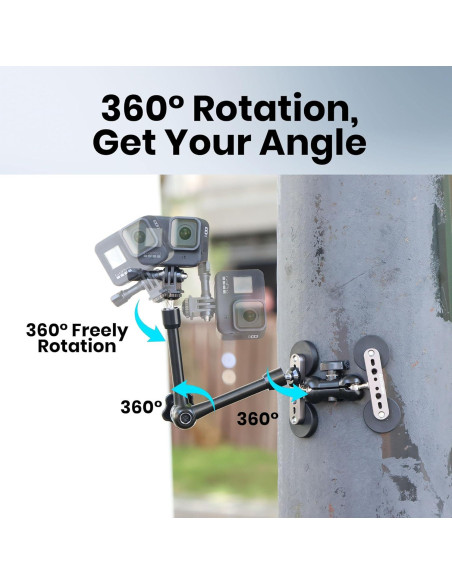 Montaje Magnético Flexible ROZOER 28 cm para GoPro y Teléfonos Montaje Magnético Flexible ROZOER 28 cm para GoPro y Teléfonos