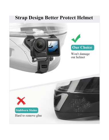 Soporte de Barbilla VVNTVEE para Casco - Compatible con GoPro y Teléfonos