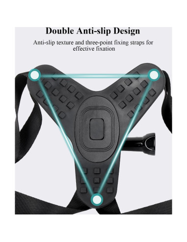 Soporte de Barbilla VVNTVEE para Casco - Compatible con GoPro y Teléfonos