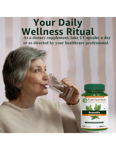 Suplemento Boswellia Serrata 600mg Pure Nutrition 120 Cápsulas Suplemento Boswellia Serrata 600mg Pure Nutrition 120 Cápsulas