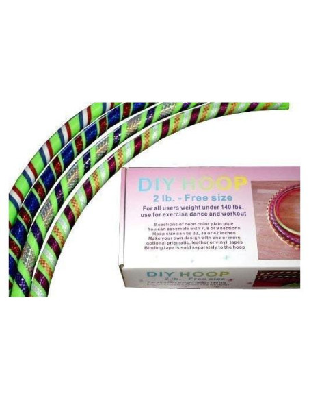 Aro de Hula Grande Sports Hoop DIY 2B Verde 0.9 kg Aro de Hula Grande Sports Hoop DIY 2B Verde 0.9 kg