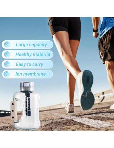 Generador de Agua de Hidrógeno VINGVO 1.5L Recargable Negro