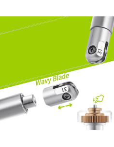 Punta de Cuchilla Ondulada Artarron para Maker 4/3 - 12.29 cm 2