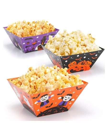 Cajas de Palomitas de Maíz Halloween 12 Piezas 18.5x9.9cm Cajas de Palomitas de Maíz Halloween 12 Piezas 18.5x9.9cm