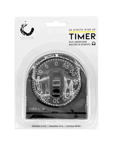 Temporizador Mecánico de Cuerda Colortrak 60 Minutos Negro
