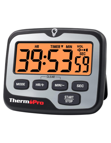 Temporizador Digital ThermoPro TM01 con Retroiluminación Táctil