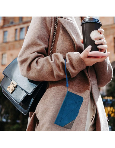 Funda de Cartera Asuwish para Samsung Galaxy A10S Azul