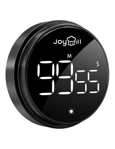Temporizador Digital de Cocina JOYHILL Pantalla LED 3" Negro