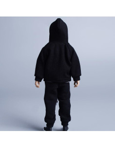 Ropa Deportiva Diaria para Muñeco 1/12 Meetoget - Negro 2