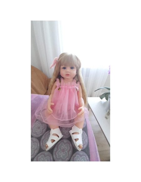 Muñeca Reborn Bebé Niña 55 cm Silicona Vinilo Impermeable Muñeca Reborn Bebé Niña 55 cm Silicona Vinilo Impermeable