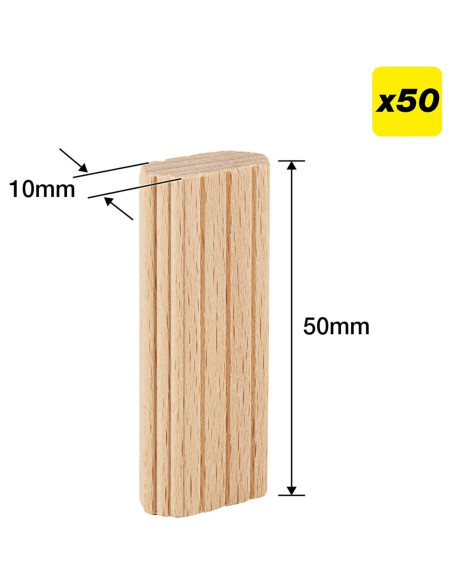 Fichas de Madera de Haya Trend 10 x 50mm 50 Piezas Fichas de Madera de Haya Trend 10 x 50mm 50 Piezas