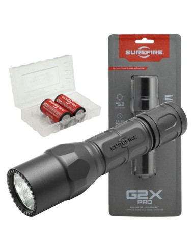 Linterna Táctica SureFire G2X Pro 600 Lúmenes con 4 Baterías