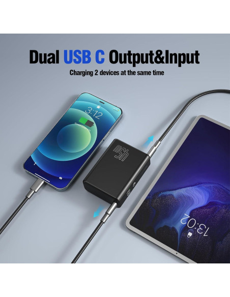 Banco de Energía 4smarts 45W 10000mAh USB-C Cargador Rápido Banco de Energía 4smarts 45W 10000mAh USB-C Cargador Rápido