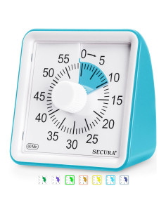 Temporizador Visual Secura 60 Minutos para Aula y Niños