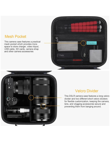 Funda Dura RAIALL para Cámara Sony Alpha a6000/a6100/a6400
