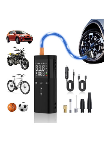 Compresor de Aire Portátil FNKJGS 150 PSI con Manómetro Digital