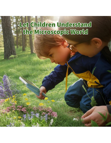 Microscopio Digital BEAVERLAB Finder 4" 1080P HD 1600X Niños