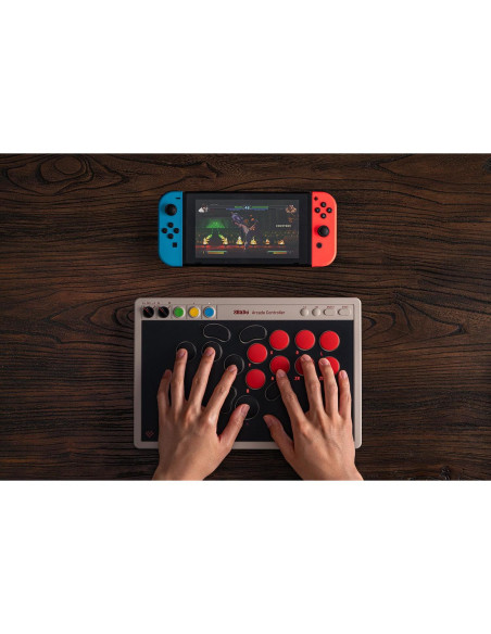 Controlador Arcade 8BitDo para Switch y Windows - Bluetooth, 1.55 kg Controlador Arcade 8BitDo para Switch y Windows - Bluetooth, 1.55 kg