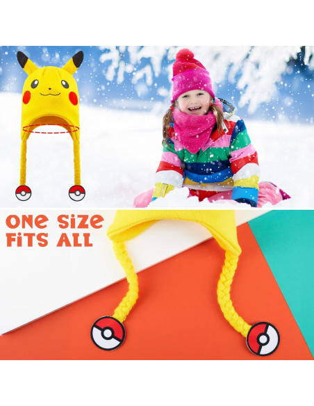 Gorro Beanie Pokemon para Niños Gengar Talla Única Amarillo Gorro Beanie Pokemon para Niños Gengar Talla Única Amarillo